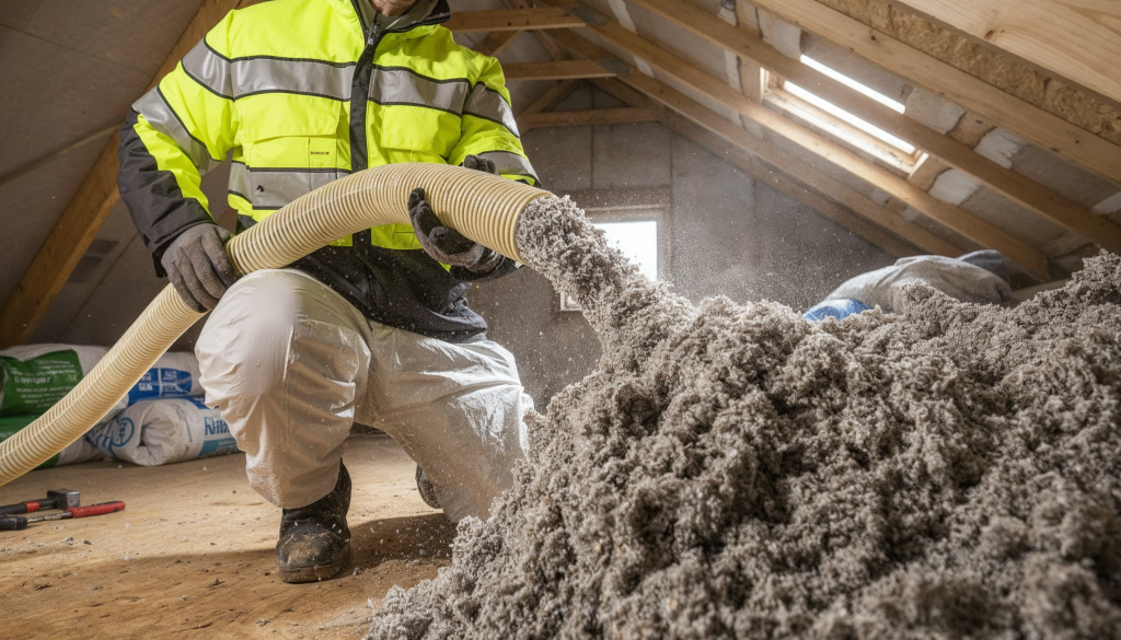 Ocieplanie wełną celulozową